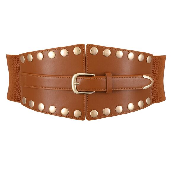 Accessories - 3914 Women's Wide Corset Belts, Punk Style Waist Belt For Dresses